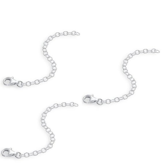 925 SS Necklace Extender Set of 3 - Picture 1 of 1